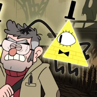 Sticker from Bill Cipher @X4DCC72