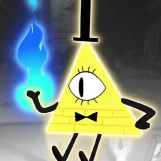 🙂 emoji Bill Cipher @X4DCC72 Telegram sticker 10 of 25
