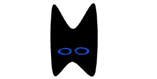 👀 emoji black cats 🔳 @unhomee_st. Telegram sticker 19 of 30