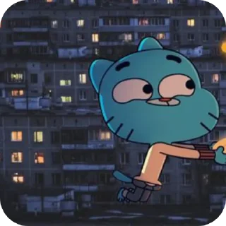 🪐 emoji Гамбол 2 ( @Izuku_Midoriya15_0 Telegram sticker 15 of 83