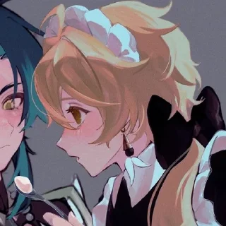 ⭐ emoji Xiao x Aether <3 @v3stikers Telegram sticker 24 of 51