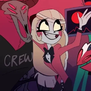😎 emoji @Earth928B <- больше стиков Чарли Отель Хазбин Telegram sticker 21 of 75