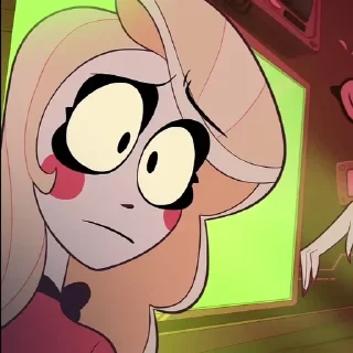 🫤 emoji @Earth928B <- больше стиков Чарли Отель Хазбин Telegram sticker 16 of 75