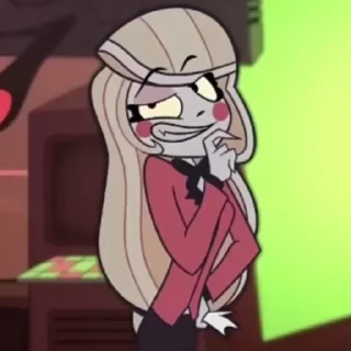 😏 emoji @Earth928B <- больше стиков Чарли Отель Хазбин Telegram sticker 13 of 75