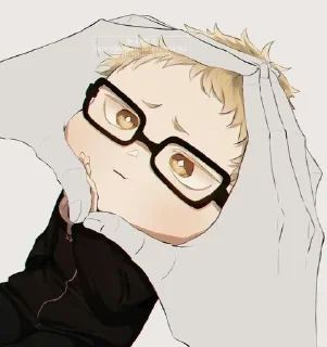 🥺 emoji тсукишима Telegram sticker 7 of 12