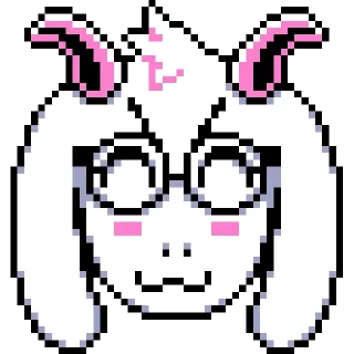 😝 emoji Light Ralsei Pack (part 1/2) @RalseiFanNo2 Telegram sticker 5 of 71