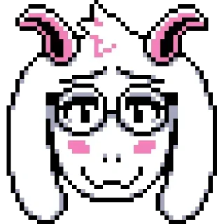 🥰 emoji Light Ralsei Pack (part 1/2) @RalseiFanNo2 Telegram sticker 20 of 71