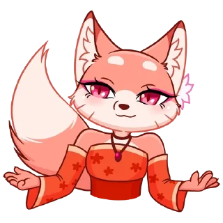 🌟 emoji кицунэ аи | @stickbyjenna Telegram sticker 15 of 47