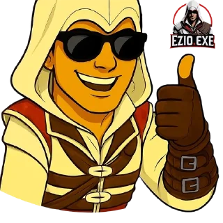 😎 emoji Ezio.exe Telegram sticker 24 of 87