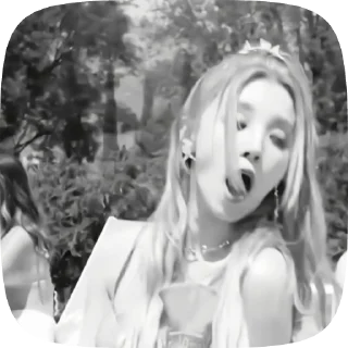 👯‍♀ emoji Чб Юци Telegram sticker 7 of 21