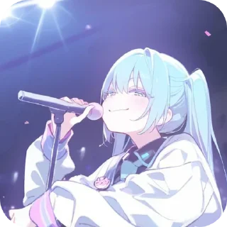 😌 emoji Miku.  @prosto1942 Telegram sticker 9 of 120