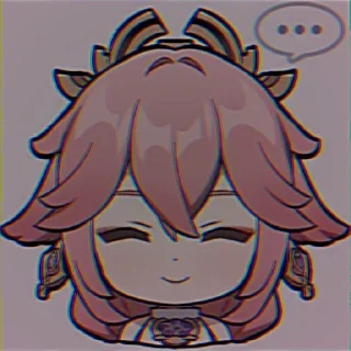 🌸 emoji ❀•••Yᴀᴇ ᴍɪᴋᴏ ; @GenshStik Telegram sticker 8 of 70
