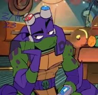 🙄 emoji Donnie Rottmnt Telegram sticker 10 of 60