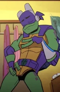 😏 emoji Donnie Rottmnt Telegram sticker 23 of 60