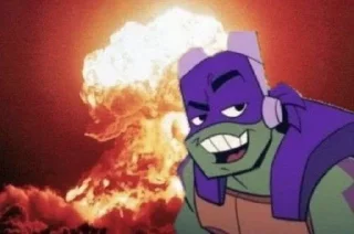 👍 emoji Donnie Rottmnt Telegram sticker 8 of 60