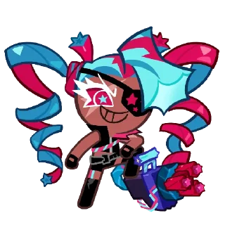 Sticker from twizzly gummy cookie