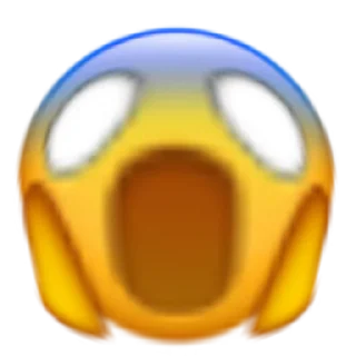😱 emoji Emote-stickers Telegram sticker 5 of 20