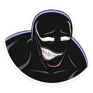 😬 emoji Веном :: @stickroom Telegram sticker 24 of 36