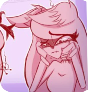 😭 emoji Hazbin Hotel Fan Telegram sticker 15 of 18