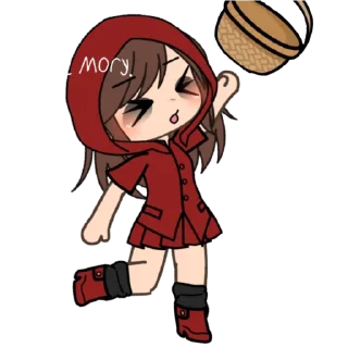 😮‍💨 emoji Красная шапочка уже не та... Telegram sticker 18 of 20