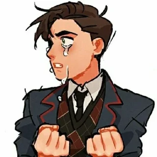 😭 emoji Number Five by @stickerhut Telegram sticker 7 of 106