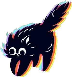 🌟 emoji Black cats Telegram sticker 8 of 28