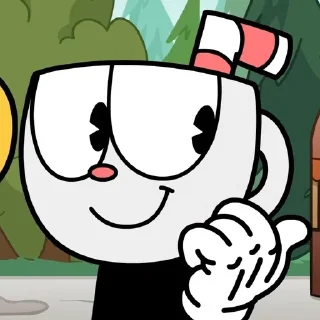 😏 emoji Cuphead dlc rap @cupheadmug Telegram sticker 24 of 59