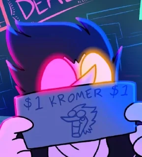 🌟 emoji 💲Kromer💲 @UndertaleDeltaruneStickersArts Telegram sticker 5 of 55