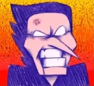 😡 emoji Spamton Omori Telegram sticker 7 of 15