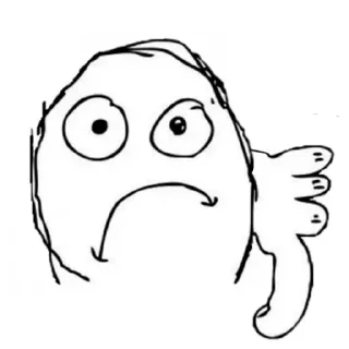 👎 emoji Че смотришь сука Telegram sticker 5 of 119