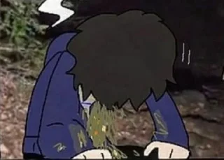 🤮 emoji Одна пшеничная марка Telegram sticker 23 of 112