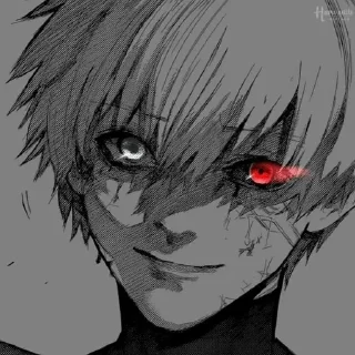 🌟 emoji Kaneki ken part 2 Telegram sticker 7 of 120