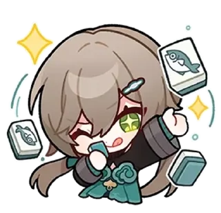 🌟 emoji Qingque @Stugitoo Telegram sticker 13 of 16