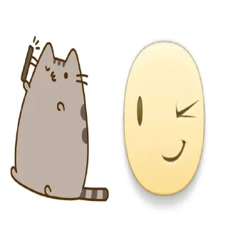 🌟 emoji pusheen >~< Telegram sticker 14 of 18