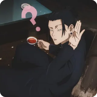 🤨 emoji Jujutsu Kaisen by @Chezeeck Telegram sticker 22 of 36