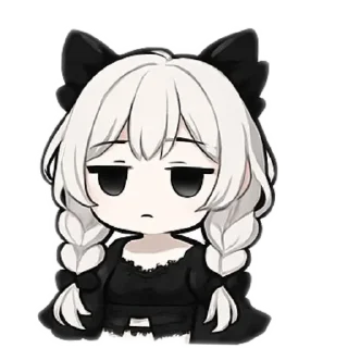 🙂 emoji Kitty girl ai stickers Telegram sticker 2 of 6