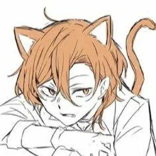 🌟 emoji Чуя котик || БСД Telegram sticker 16 of 25