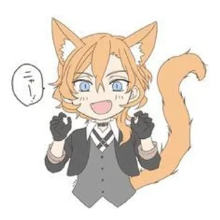 🌟 emoji Чуя котик || БСД Telegram sticker 18 of 25