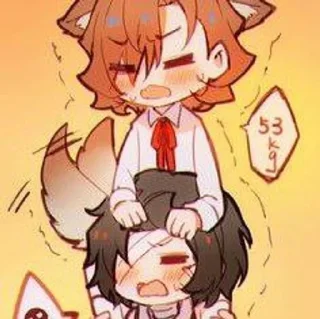 🌟 emoji Чуя котик || БСД Telegram sticker 11 of 25
