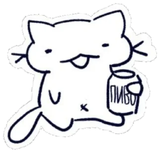 🍺 emoji silly cats 1.0 by @asart_707 Telegram sticker 8 of 15