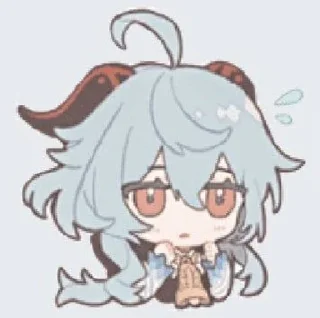 🤍 emoji ganyu ★彡 Telegram sticker 5 of 18