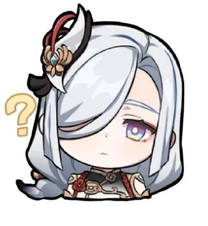 🤨 emoji Чиби геншин Telegram sticker 24 of 67