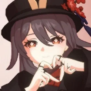 ❤️ emoji ☆Ху Тао☆ Telegram sticker 8 of 33