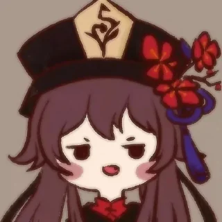 🙂 emoji ☆Ху Тао☆ Telegram sticker 13 of 33