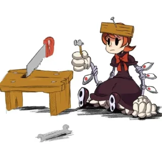 🔨 emoji Черепо девочки Telegram sticker 10 of 120