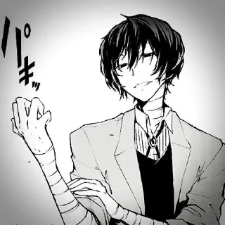 🥀 emoji ✧ dazai by @helpfrhoshi ! ! Telegram sticker 6 of 30
