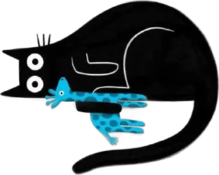 🌟 emoji Black cats Telegram sticker 19 of 28