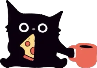 🌟 emoji Black cats Telegram sticker 12 of 28