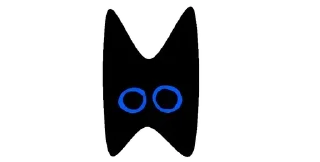 👀 emoji black cats 🔳 @unhomee_st. Telegram sticker 18 of 30