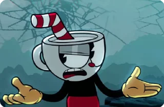 🌟 emoji Cuphead [Indie Cross] @SubSticks @fStikBot Telegram sticker 8 of 75